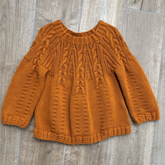 Garnet Hill Kids Other - Garnet Hill Kids Goldenrod 100% Pima Cotton Sweater Sz S